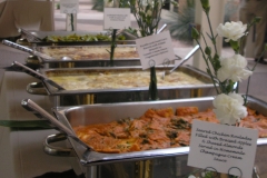 Buffet with Flowers