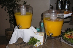 Orange Juice with Eco-Friendly Cups