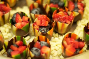 Chocolate Tulip Cups with Fresh Berries