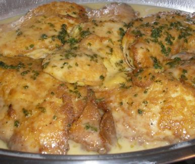 A close up of some food in a pan