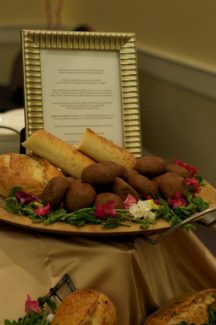 A plate of food on top of a table.